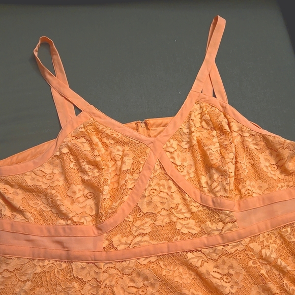 Peachy Pink Torrid Size 4 Lacey Dress - Picture 2 of 5